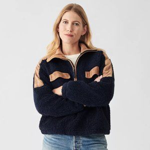 Faherty Women's Cord Mix Fleece Pullover